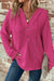 So Happy Inside Waffle Hoodie Fuchsia-[option4]-[option5]-Cute-Trendy-Shop-Womens-Boutique-Clothing-Store