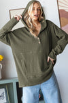 In This Together Jacquard Olive Hoodie Top-[option4]-[option5]-Cute-Trendy-Shop-Womens-Boutique-Clothing-Store