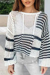 End of the Day White/Black Woven Sweater-[option4]-[option5]-Cute-Trendy-Shop-Womens-Boutique-Clothing-Store