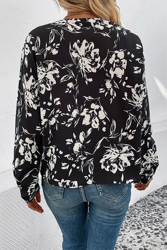 For The Good Times Black Floral Top-[option4]-[option5]-Cute-Trendy-Shop-Womens-Boutique-Clothing-Store