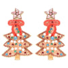 Get Into the Spirit Pink Christmas Earrings-[option4]-[option5]-Cute-Trendy-Shop-Womens-Boutique-Clothing-Store