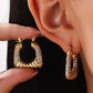 Out At The Park Square Gold Earrings-[option4]-[option5]-Cute-Trendy-Shop-Womens-Boutique-Clothing-Store