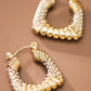 Out At The Park Square Gold Earrings-[option4]-[option5]-Cute-Trendy-Shop-Womens-Boutique-Clothing-Store