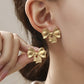 Just the Cutest Ever Gold Bow Earrings-[option4]-[option5]-Cute-Trendy-Shop-Womens-Boutique-Clothing-Store