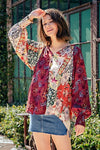 Day's Ending Marsala Floral Top-[option4]-[option5]-Cute-Trendy-Shop-Womens-Boutique-Clothing-Store