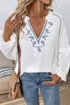 Under The Rainbow Paisley White Top-[option4]-[option5]-Cute-Trendy-Shop-Womens-Boutique-Clothing-Store