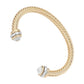 Designer Vibes Gold Cable Cuff Bracelet-[option4]-[option5]-Cute-Trendy-Shop-Womens-Boutique-Clothing-Store