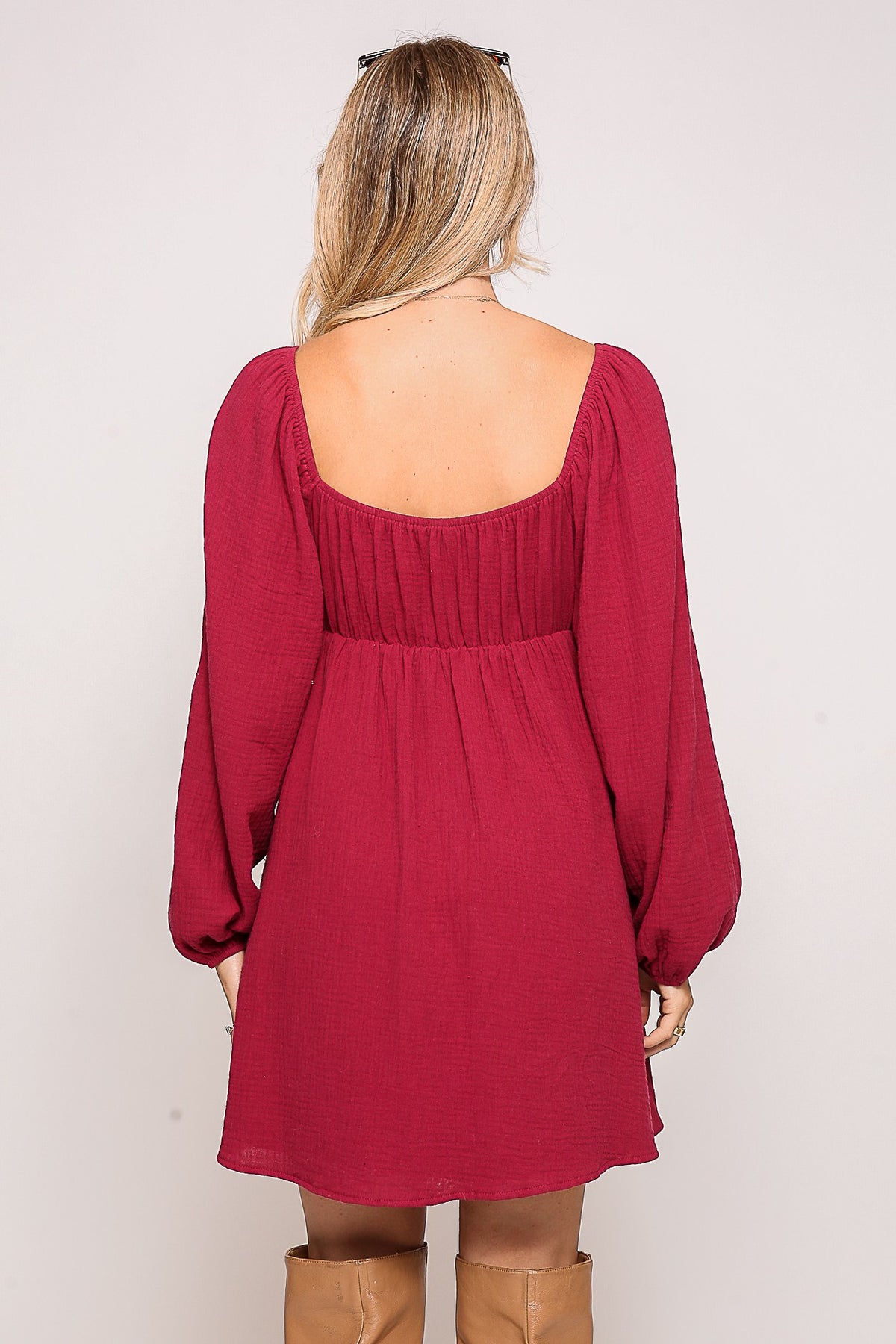 Sweet Pocket Babydoll Dress-Cute-Trendy-Shop-Womens-Boutique-Clothing-Store