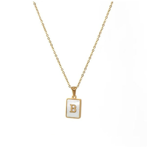 Gold Initial Tag Necklace A - W-B-[option4]-[option5]-Cute-Trendy-Shop-Womens-Boutique-Clothing-Store