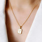 Gold Initial Tag Necklace A - W-[option4]-[option5]-Cute-Trendy-Shop-Womens-Boutique-Clothing-Store