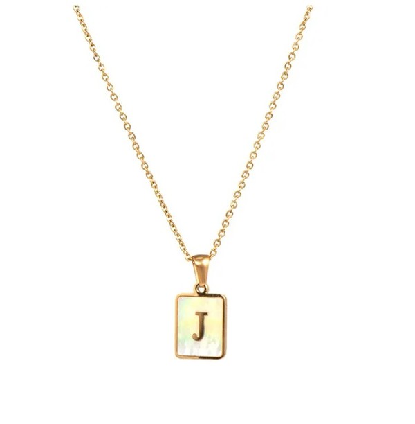 Gold Initial Tag Necklace A - W-J-[option4]-[option5]-Cute-Trendy-Shop-Womens-Boutique-Clothing-Store