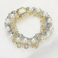 "Pearl & Cable" Layered Chunky Industrial Bracelet-[option4]-[option5]-Cute-Trendy-Shop-Womens-Boutique-Clothing-Store