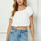 Friday Favorite Bubble Crop Top-[option4]-[option5]-Cute-Trendy-Shop-Womens-Boutique-Clothing-Store