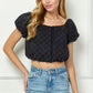 Friday Favorite Bubble Crop Top-[option4]-[option5]-Cute-Trendy-Shop-Womens-Boutique-Clothing-Store