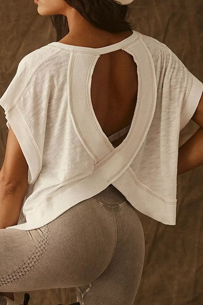 Let's Get Physical Apricot Yoga T-Shirt-[option4]-[option5]-Cute-Trendy-Shop-Womens-Boutique-Clothing-Store