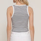 Next On The List Stripe Tank Top White & Black-[option4]-[option5]-Cute-Trendy-Shop-Womens-Boutique-Clothing-Store