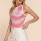 Next On The List Stripe Tank Top White & Red-[option4]-[option5]-Cute-Trendy-Shop-Womens-Boutique-Clothing-Store