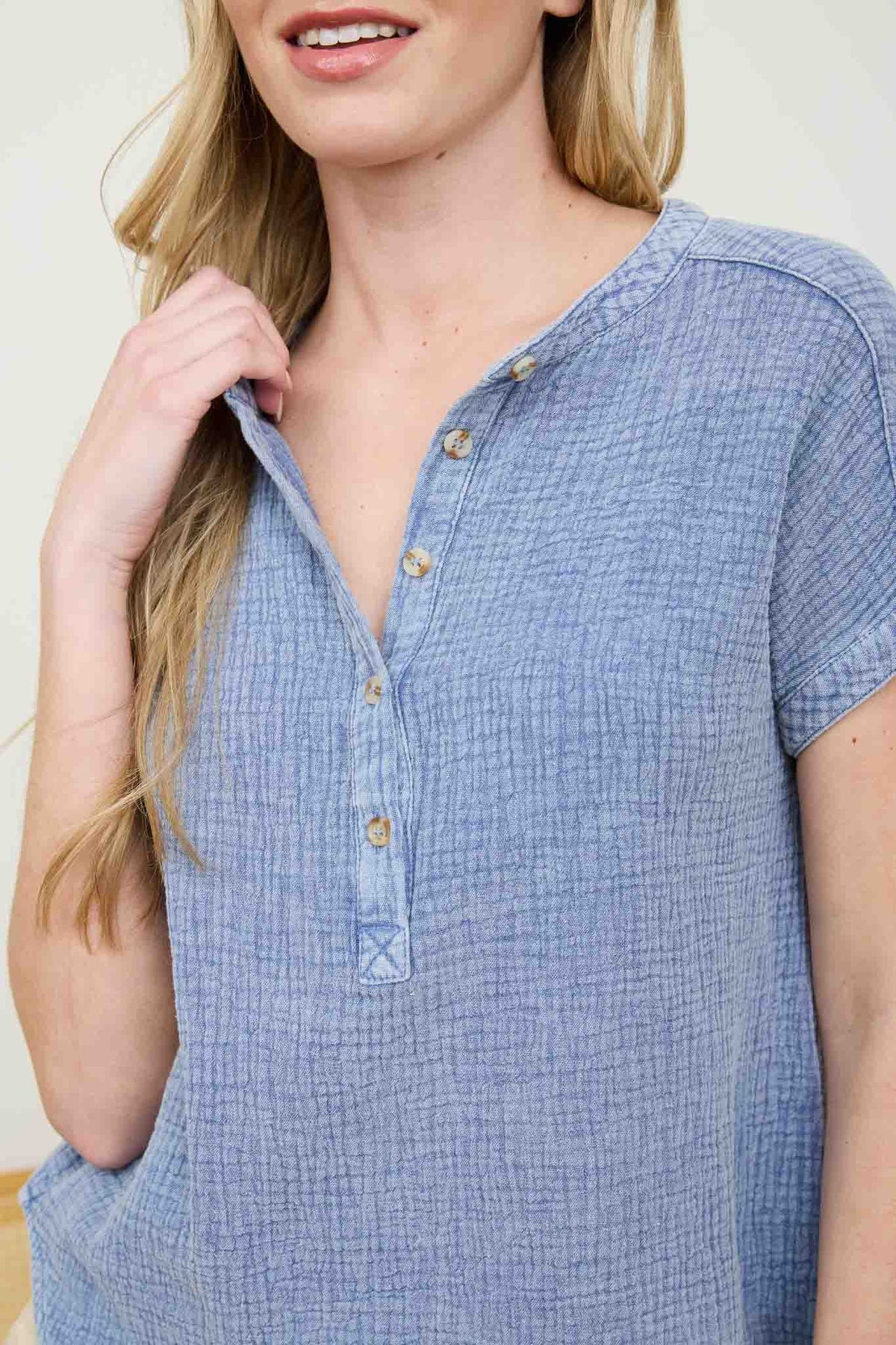 Sunwashed Chambray Henley-Cute-Trendy-Shop-Womens-Boutique-Clothing-Store