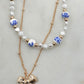 Mix It Up Blue Ceramic, Pearl & Bow Necklace-[option4]-[option5]-Cute-Trendy-Shop-Womens-Boutique-Clothing-Store