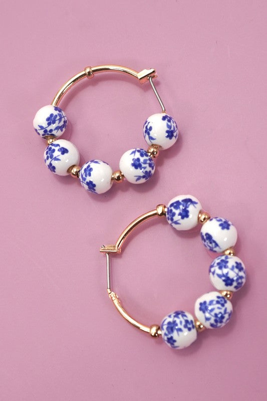 Remembering Good Times Porcelain Hoops-[option4]-[option5]-Cute-Trendy-Shop-Womens-Boutique-Clothing-Store