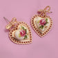 Old Time Stories Heart & Rose Earrings-[option4]-[option5]-Cute-Trendy-Shop-Womens-Boutique-Clothing-Store