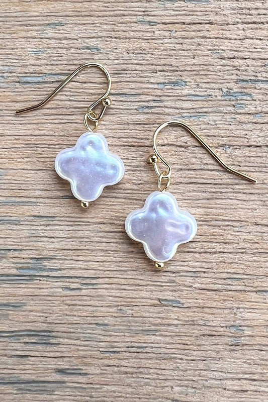 Take Your Time Pearl Clover Earrings-[option4]-[option5]-Cute-Trendy-Shop-Womens-Boutique-Clothing-Store