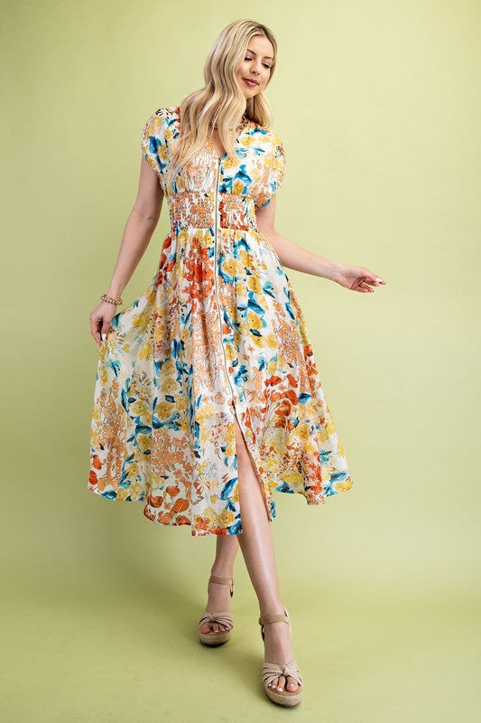 Western Chic Floral Midi Dress-[option4]-[option5]-Cute-Trendy-Shop-Womens-Boutique-Clothing-Store