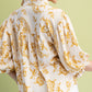 The Vintage Toile 3/4 Sleeve Blouse-Cute-Trendy-Shop-Womens-Boutique-Clothing-Store