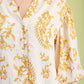 The Vintage Toile 3/4 Sleeve Blouse-Cute-Trendy-Shop-Womens-Boutique-Clothing-Store