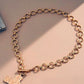 Time For Family Hammered Cross Necklace-Gold-Cute-Trendy-Shop-Womens-Boutique-Clothing-Store