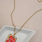 Perfect For Mom Handmade Necklace-Orange-[option4]-[option5]-Cute-Trendy-Shop-Womens-Boutique-Clothing-Store