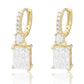 Let The Ball Drop Sparkling Square CZ Earrings-Gold-[option4]-[option5]-Cute-Trendy-Shop-Womens-Boutique-Clothing-Store