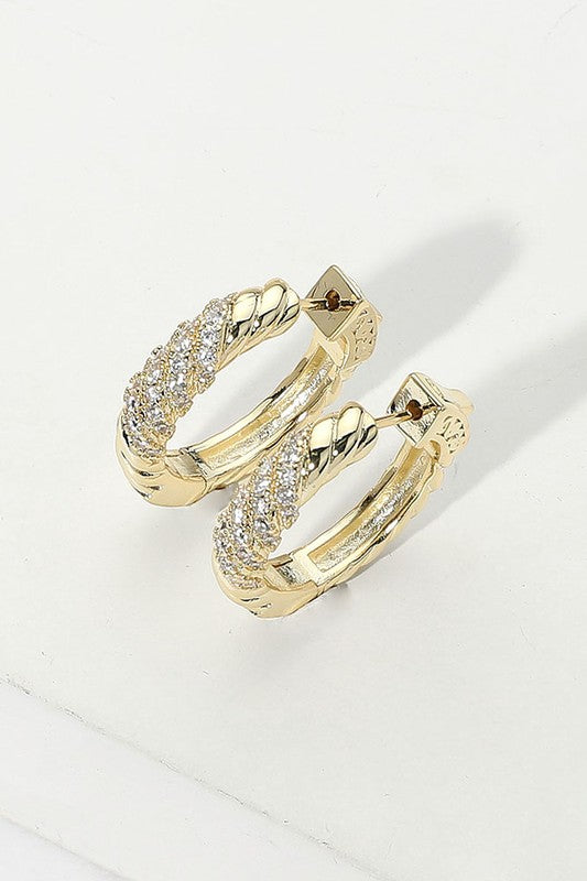 Good Habits CZ Gold Hoops-[option4]-[option5]-Cute-Trendy-Shop-Womens-Boutique-Clothing-Store