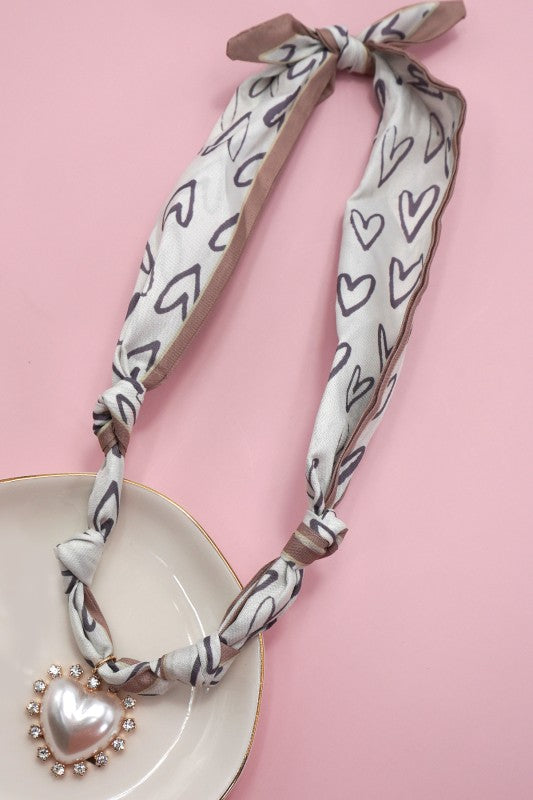 Ultimate Versatility Scarf with Charm Collection-Rhinestone Heart-[option4]-[option5]-Cute-Trendy-Shop-Womens-Boutique-Clothing-Store