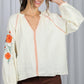 Ready For Work Cream Top With Embroidery-[option4]-[option5]-Cute-Trendy-Shop-Womens-Boutique-Clothing-Store