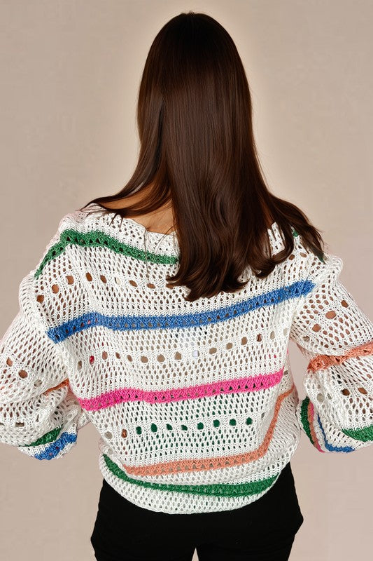 In The Lead White Crochet Sweater-[option4]-[option5]-Cute-Trendy-Shop-Womens-Boutique-Clothing-Store