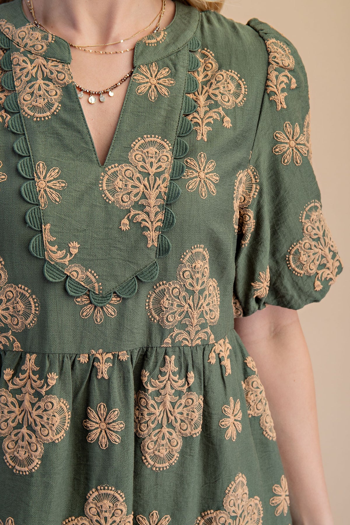 Mediterranean Breeze Tiered Dress-Cute-Trendy-Shop-Womens-Boutique-Clothing-Store