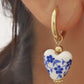 Blue Ceramic Porcelain Gold Pearl Drop Earrings-[option4]-[option5]-Cute-Trendy-Shop-Womens-Boutique-Clothing-Store