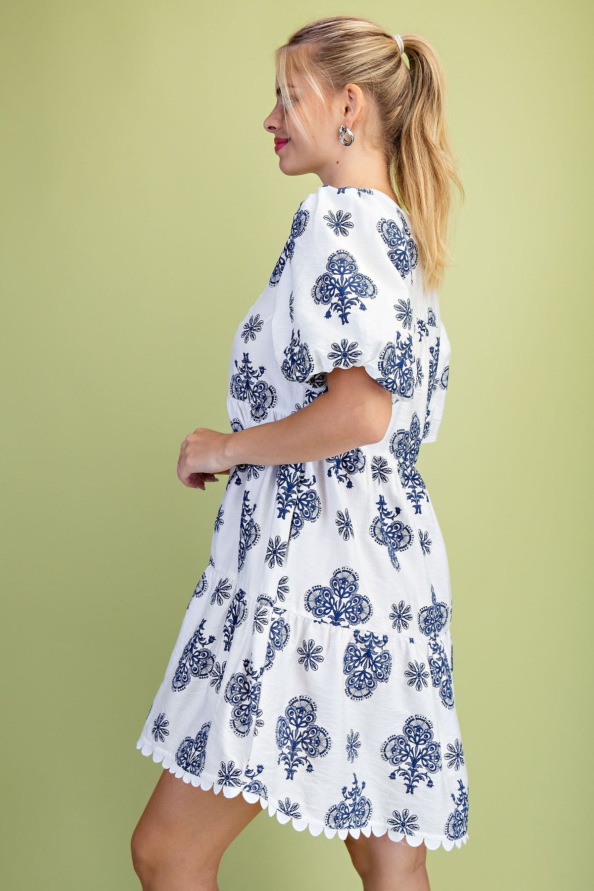 Mediterranean Breeze Tiered Dress-Cute-Trendy-Shop-Womens-Boutique-Clothing-Store