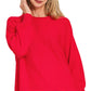 Call Me Cozy Casual Sweater Top-Red-SMALL-Cute-Trendy-Shop-Womens-Boutique-Clothing-Store