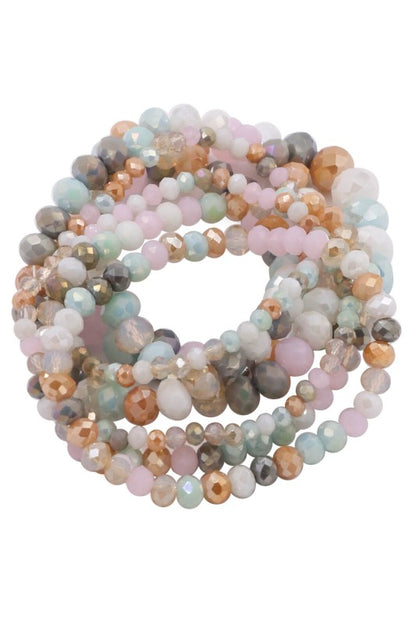 Stack It Up Multicolor Stretch Bracelet Set-Multicolor-[option4]-[option5]-Cute-Trendy-Shop-Womens-Boutique-Clothing-Store