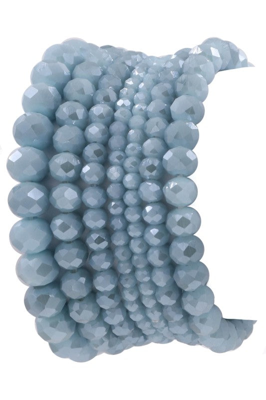 Stack It Up Multicolor Stretch Bracelet Set-Light blue denim-[option4]-[option5]-Cute-Trendy-Shop-Womens-Boutique-Clothing-Store