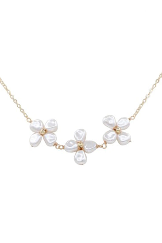 Can't Believe It Pearl Flower Necklace-[option4]-[option5]-Cute-Trendy-Shop-Womens-Boutique-Clothing-Store