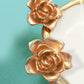 Golden Hour Rose Stud Earrings