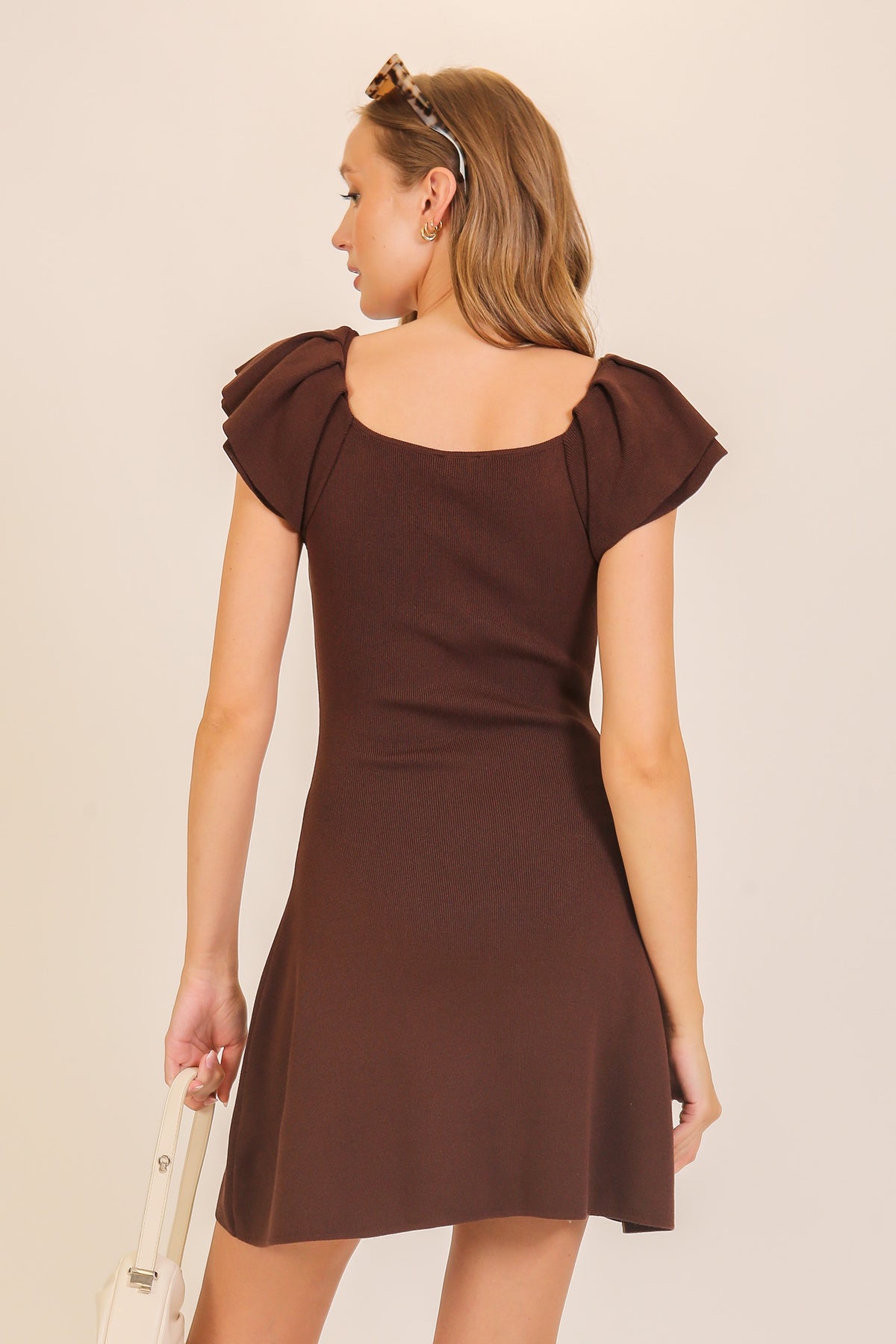 Autumn Romance Ruffle Sleeve Sweater Dress-Cute-Trendy-Shop-Womens-Boutique-Clothing-Store