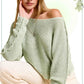 So Soothing Soft Mint Off Shoulder Sweater-[option4]-[option5]-Cute-Trendy-Shop-Womens-Boutique-Clothing-Store