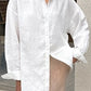 This Solves It White Button Down Shirt-[option4]-[option5]-Cute-Trendy-Shop-Womens-Boutique-Clothing-Store