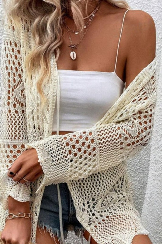 Play Time Off White Crochet Cardigan-[option4]-[option5]-Cute-Trendy-Shop-Womens-Boutique-Clothing-Store