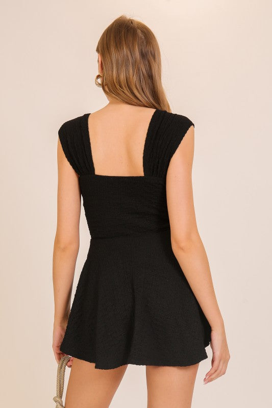 Classy Sass Black Skort Dress LARGE