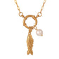 Under The Sea Fish & Pearl Necklace